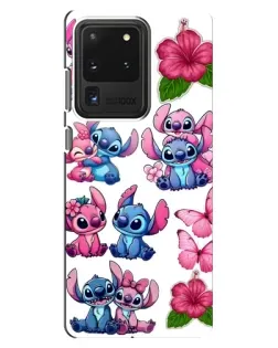 Чехол для Samsung Galaxy S20 Ultra с картинкой «Стикеры Stitch и Angel»