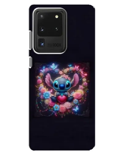 Чехол для Samsung Galaxy S20 Ultra с картинкой «Stitch в цветах» Чехол для Samsung Galaxy S20 Ultra с картинкой «Stitch в цветах»