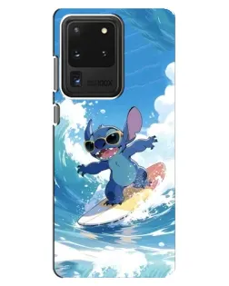 Чехол для Samsung Galaxy S20 Ultra с картинкой «Стич на волне»