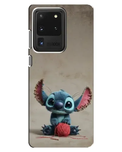 Чехол для Samsung Galaxy S20 Ultra с картинкой «Стич на коричневом фоне» Чехол для Samsung Galaxy S20 Ultra с картинкой «Стич на коричневом фоне»