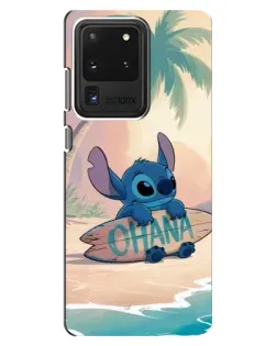 Чехол для Samsung Galaxy S20 Ultra с картинкой «Стич на серфе»