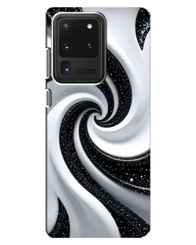 Чехол для Samsung Galaxy S20 Ultra с картинкой «Черно-белая спираль» Чехол для Samsung Galaxy S20 Ultra с картинкой «Черно-белая спираль»