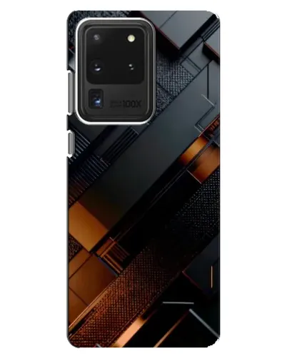 Чехол для Samsung Galaxy S20 Ultra с картинкой «Черные геометрические блоки» Чехол для Samsung Galaxy S20 Ultra с картинкой «Черные геометрические блоки»