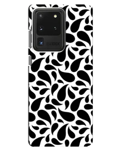 Чехол для Samsung Galaxy S20 Ultra с картинкой «Контрастные черные капли» Чехол для Samsung Galaxy S20 Ultra с картинкой «Контрастные черные капли»