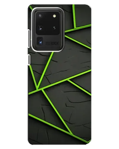 Чехол для Samsung Galaxy S20 Ultra с картинкой «Зеленые геометрические линии» Чехол для Samsung Galaxy S20 Ultra с картинкой «Зеленые геометрические линии»