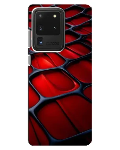 Чехол для Samsung Galaxy S20 Ultra с картинкой «Красная глянцевая сетка» Чехол для Samsung Galaxy S20 Ultra с картинкой «Красная глянцевая сетка»