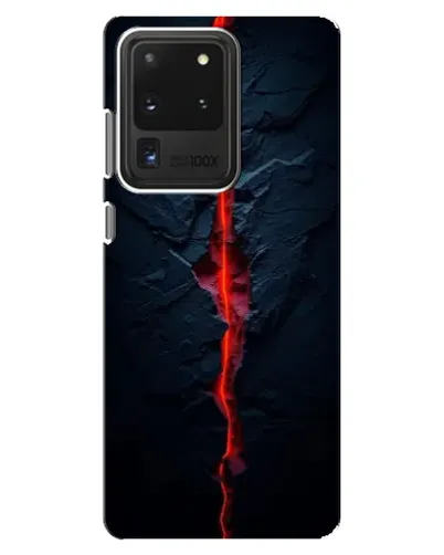 Чехол для Samsung Galaxy S20 Ultra с картинкой «Kрасная лавовая трещина» Чехол для Samsung Galaxy S20 Ultra с картинкой «Kрасная лавовая трещина»
