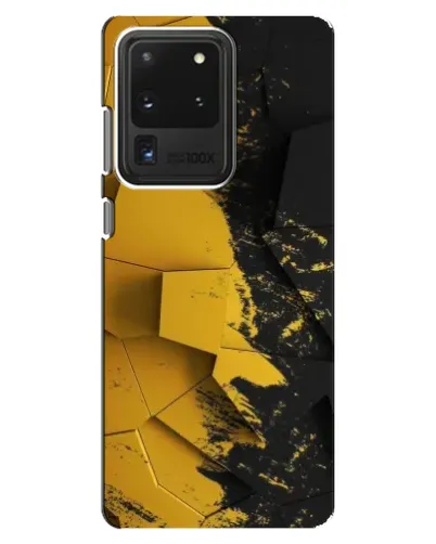 Чехол для Samsung Galaxy S20 Ultra с картинкой «Золотые осколки геометрии» Чехол для Samsung Galaxy S20 Ultra с картинкой «Золотые осколки геометрии»