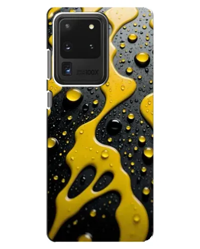 Чехол для Samsung Galaxy S20 Ultra с картинкой «Жидкое желтое золото» Чехол для Samsung Galaxy S20 Ultra с картинкой «Жидкое желтое золото»