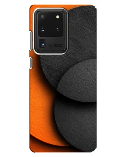 Чехол для Samsung Galaxy S20 Ultra с картинкой «Геометрия оранжевых кругов» Чехол для Samsung Galaxy S20 Ultra с картинкой «Геометрия оранжевых кругов»