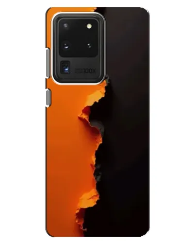 Чехол для Samsung Galaxy S20 Ultra с картинкой «Оранжевый разлом» Чехол для Samsung Galaxy S20 Ultra с картинкой «Оранжевый разлом»
