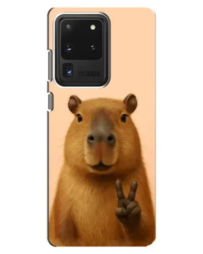 Чехол для Samsung Galaxy S20 Ultra с картинкой «Капибара виктория»