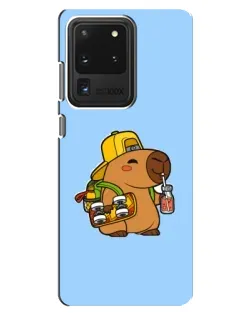 Чохол для Samsung Galaxy S20 Ultra з картинкою «Капібара на скейті» Чохол для Samsung Galaxy S20 Ultra з картинкою «Капібара на скейті»