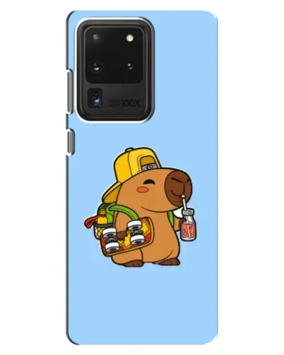 Чехол для Samsung Galaxy S20 Ultra с картинкой «Капибара на скейте»