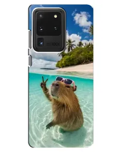 Чохол для Samsung Galaxy S20 Ultra з картинкою «Капібара на морі» Чохол для Samsung Galaxy S20 Ultra з картинкою «Капібара на морі»