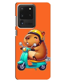Чохол для Samsung Galaxy S20 Ultra з картинкою «Капібара на скутері» Чохол для Samsung Galaxy S20 Ultra з картинкою «Капібара на скутері»