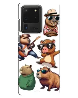 Чохол для Samsung Galaxy S20 Ultra з картинкою «Круті капібари музиканти» Чохол для Samsung Galaxy S20 Ultra з картинкою «Круті капібари музиканти»