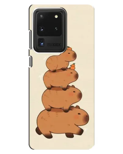 Чехол для Samsung Galaxy S20 Ultra с картинкой «Башня из капибар»