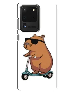Чохол для Samsung Galaxy S20 Ultra з картинкою «Капібара на самокаті» Чохол для Samsung Galaxy S20 Ultra з картинкою «Капібара на самокаті»