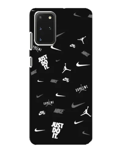 Чехол для Samsung Galaxy S20 с картинкой «Nike Black Pattern»