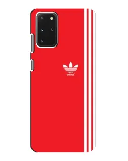 Чехол для Samsung Galaxy S20 с картинкой «Красный минимализм Adidas»
