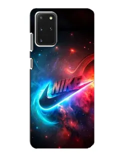 Чехол для Samsung Galaxy S20 с картинкой «Огненный логотип Nike»