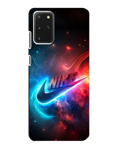 Чехол для Samsung Galaxy S20 с картинкой «Огненный логотип Nike»