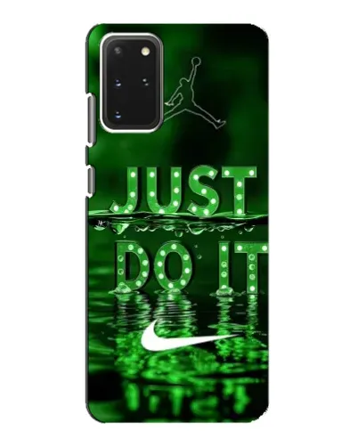 Чехол для Samsung Galaxy S20 с картинкой «Зеленый неоновый Nike»