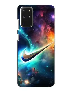 Чехол для Samsung Galaxy S20 с картинкой «Космический Nike Swoosh»