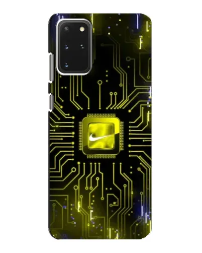Чехол для Samsung Galaxy S20 с картинкой «Nike — золотая искра»