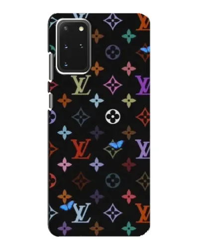 Чехол для Samsung Galaxy S20 с картинкой «Цветная монограмма LV»