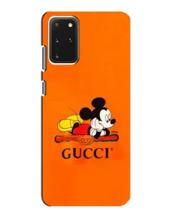 Чехол для Samsung Galaxy S20 с картинкой «Микки Маус Gucci — оранж»