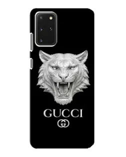 Чехол для Samsung Galaxy S20 с картинкой «Gucci — серебряный лев»