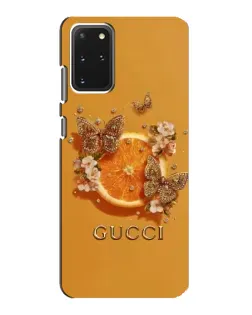 Чехол для Samsung Galaxy S20 с картинкой «Gucci — золотые бабочки»