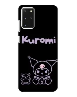 Чехол для Samsung Galaxy S20 с картинкой «Kuromi — черный минимализм»