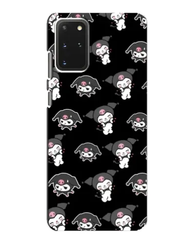 Чехол для Samsung Galaxy S20 с картинкой «Черный паттерн Kuromi»