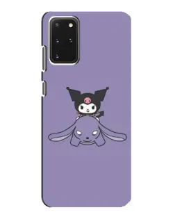 Чехол для Samsung Galaxy S20 с картинкой «Kuromi на лиловом фоне»