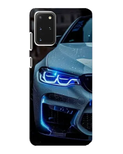 Чехол для Samsung Galaxy S20 с картинкой «Взгляд BMW с синими фарами»