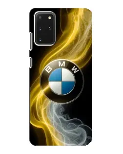 Чехол для Samsung Galaxy S20 с картинкой «Золотистый дым BMW»
