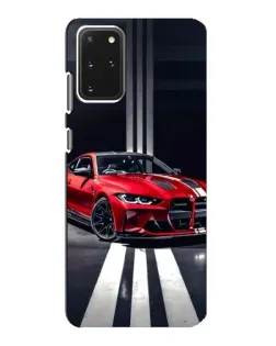 Чехол для Samsung Galaxy S20 с картинкой «Красная BMW на дороге»