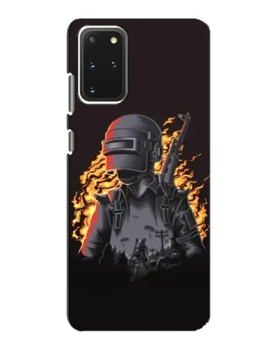 Чехол для Samsung Galaxy S20 с картинкой «PUBG — огненный силуэт» Чехол для Samsung Galaxy S20 с картинкой «PUBG — огненный силуэт»
