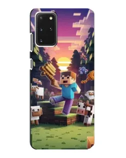 Чехол для Samsung Galaxy S20 с картинкой «Стив на ферме»