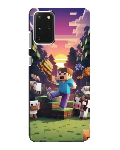 Чехол для Samsung Galaxy S20 с картинкой «Стив на ферме» Чехол для Samsung Galaxy S20 с картинкой «Стив на ферме»