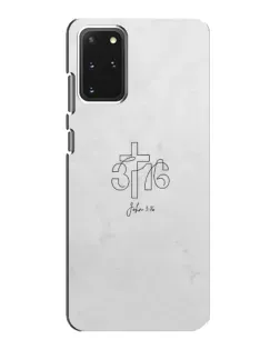 Чехол для Samsung Galaxy S20 с картинкой «Иоанна 3:16 Крест»