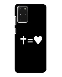 Чехол для Samsung Galaxy S20 с картинкой «Крест и Сердце»