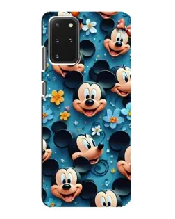 Чехол для Samsung Galaxy S20 с картинкой «Паттерн Микки и Минни»