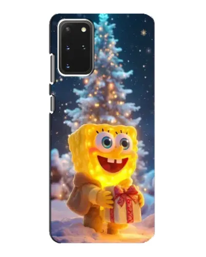 Чехол для Samsung Galaxy S20 с картинкой «Рождественский Спанч Боб»