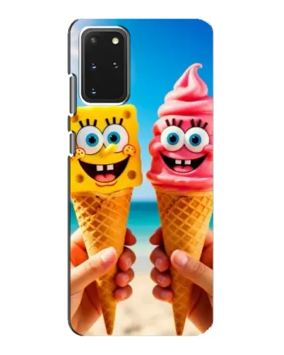 Чехол для Samsung Galaxy S20 с картинкой «Спанч Боб мороженое»