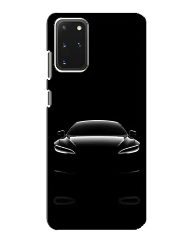 Чехол для Samsung Galaxy S20 с картинкой «Силуэт Tesla Night»