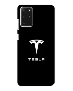 Чехол для Samsung Galaxy S20 с картинкой «Tesla White Logo» Чехол для Samsung Galaxy S20 с картинкой «Tesla White Logo»